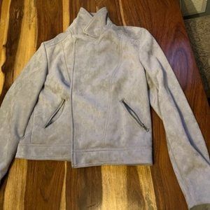 Philosophy Faux Suede Light Gray Jacket